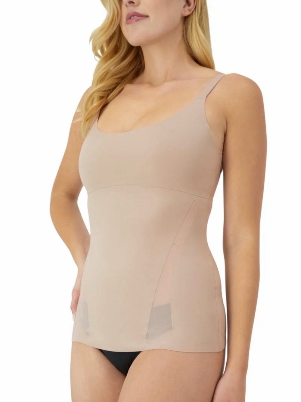 Maidenform Flexees Cami Shapewear Ultra Firm Sculpts XL Beige 14-16 Slimming